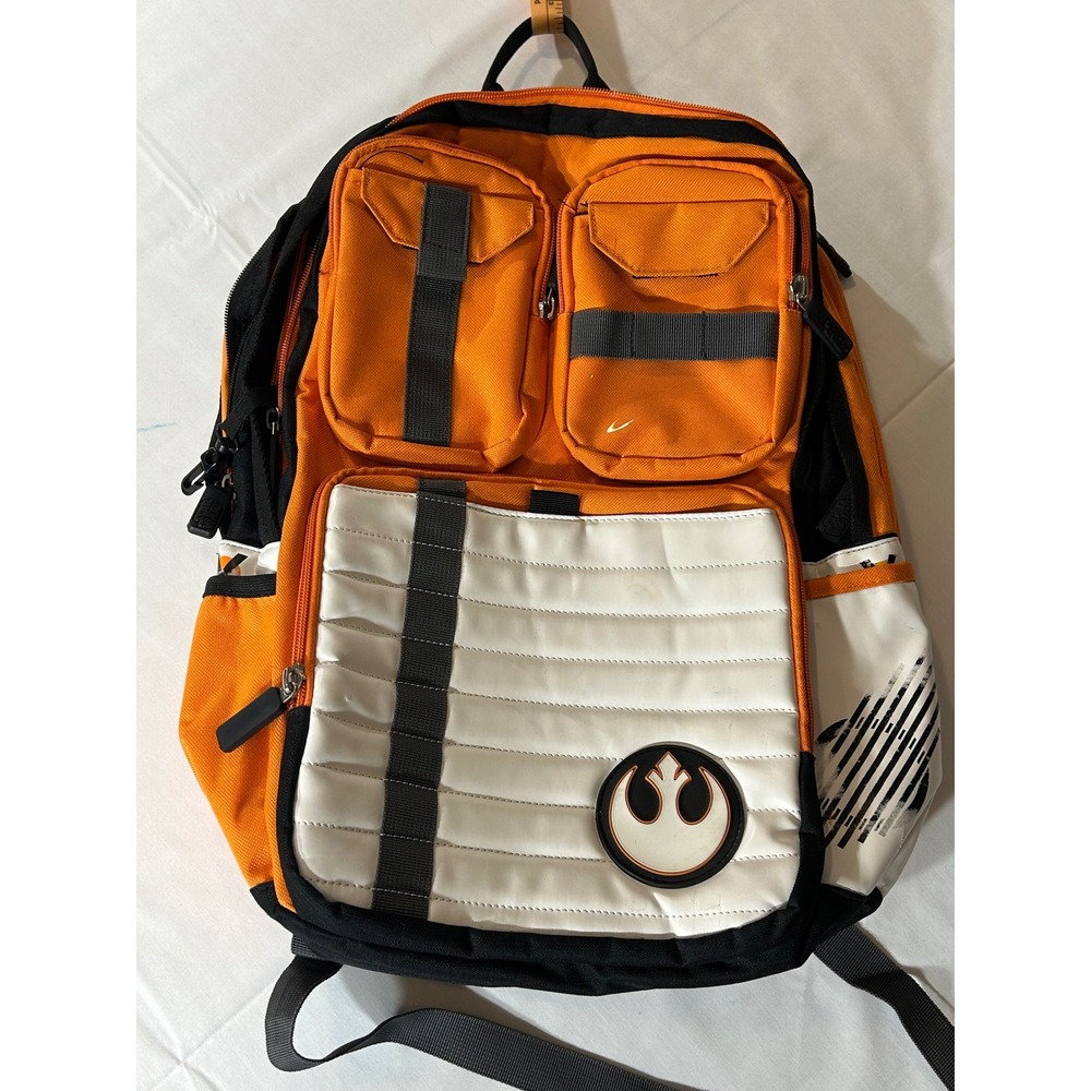 Star Wars Rebel Alliance X-Wing Pilot Backpack Bioworld Orange White RARE